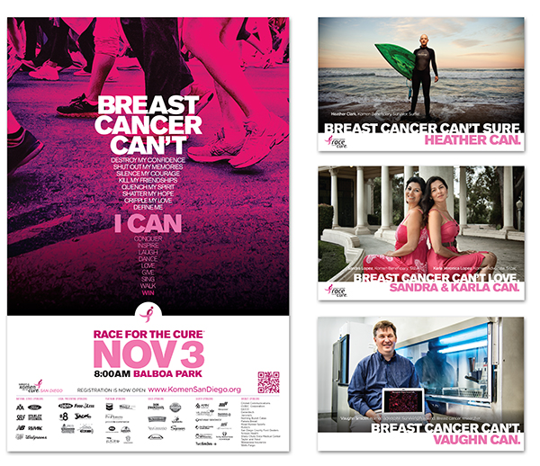 Samples of Race Materials (poster and post cards)